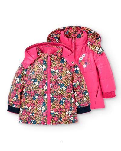 BOBOLI Reversible technical fabric parka for baby - 227191