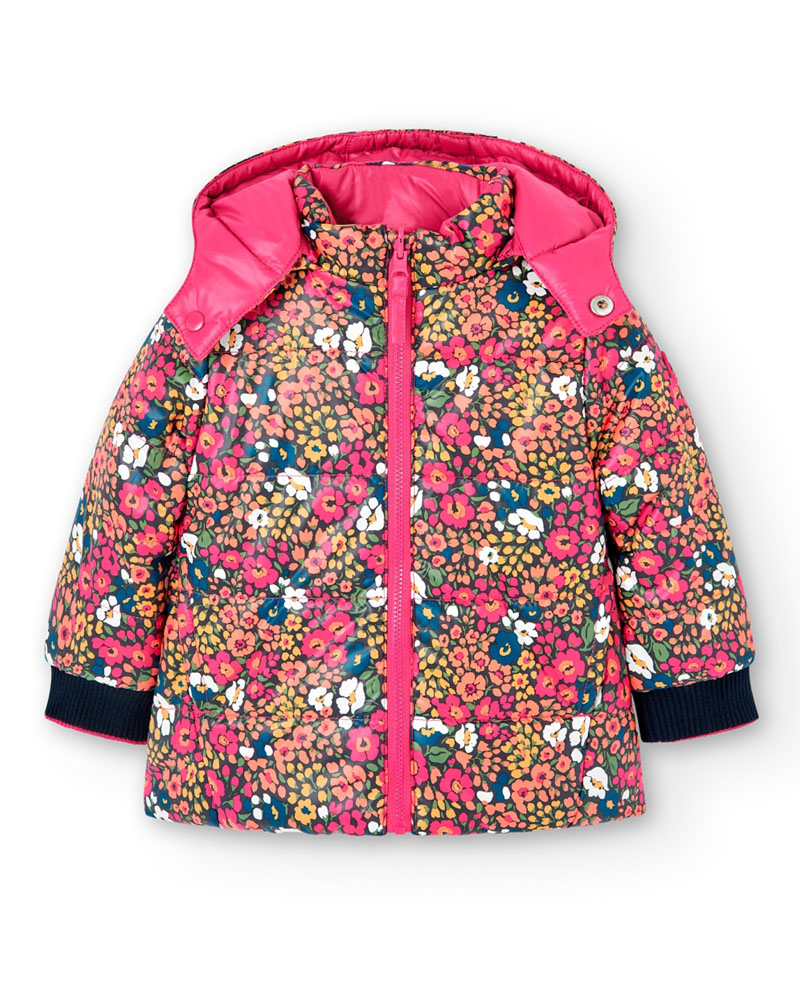 BOBOLI Reversible technical fabric parka for baby - 227191