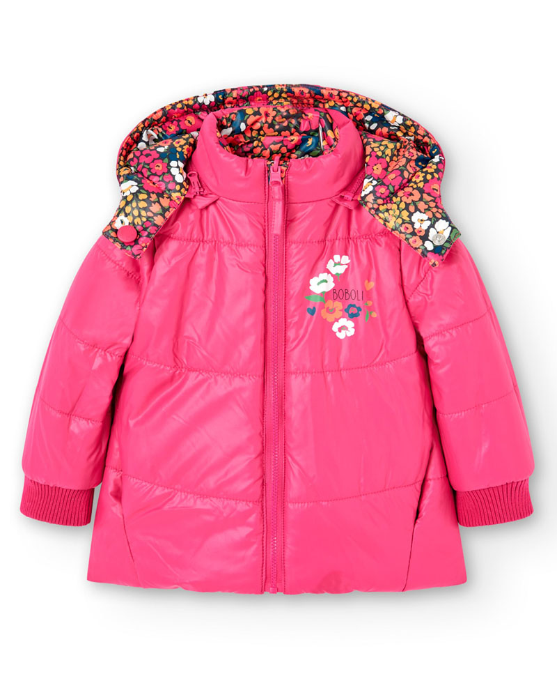 BOBOLI Reversible technical fabric parka for baby - 227191