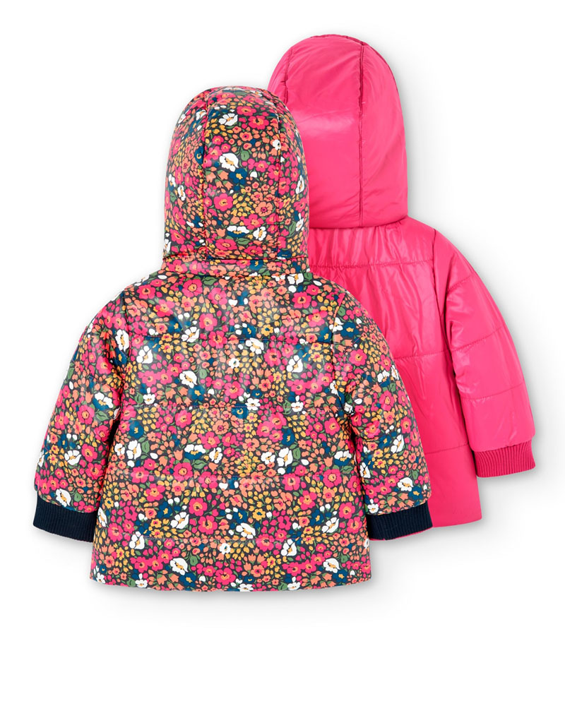 BOBOLI Reversible technical fabric parka for baby - 227191