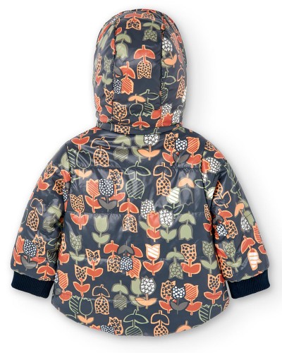 BOBOLI Reversible technical fabric parka for baby - 237169