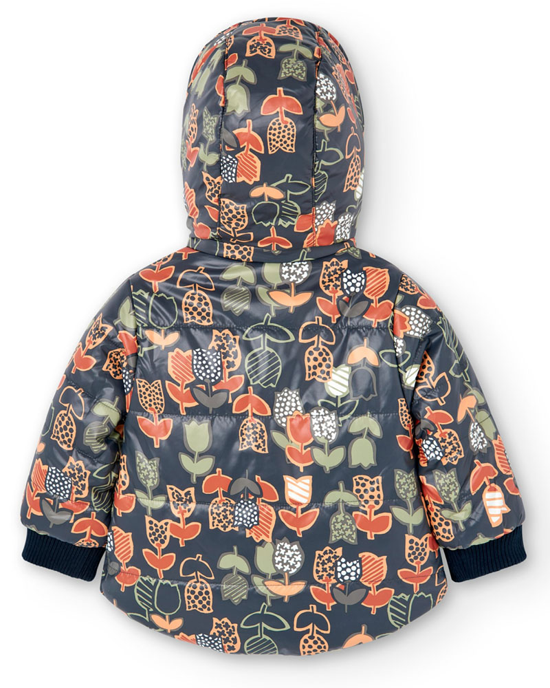 BOBOLI Reversible technical fabric parka for baby - 237169