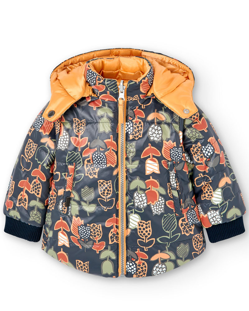 BOBOLI Reversible technical fabric parka for baby - 237169