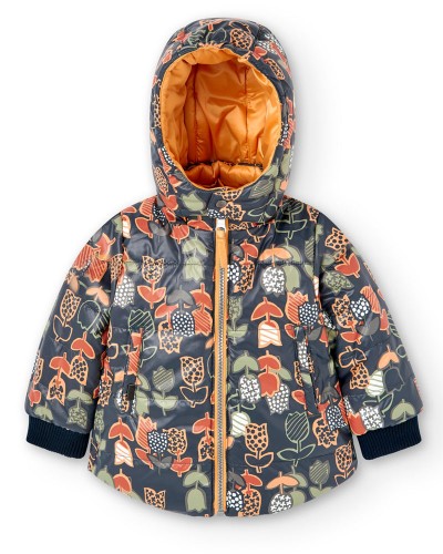 BOBOLI Reversible technical fabric parka for baby - 237169