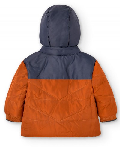 BOBOLI Reversible parka for baby boy - 337148