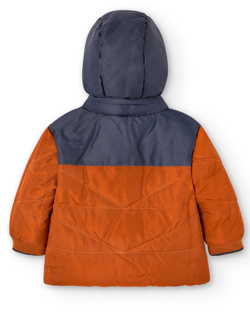 BOBOLI Reversible parka for baby boy - 337148