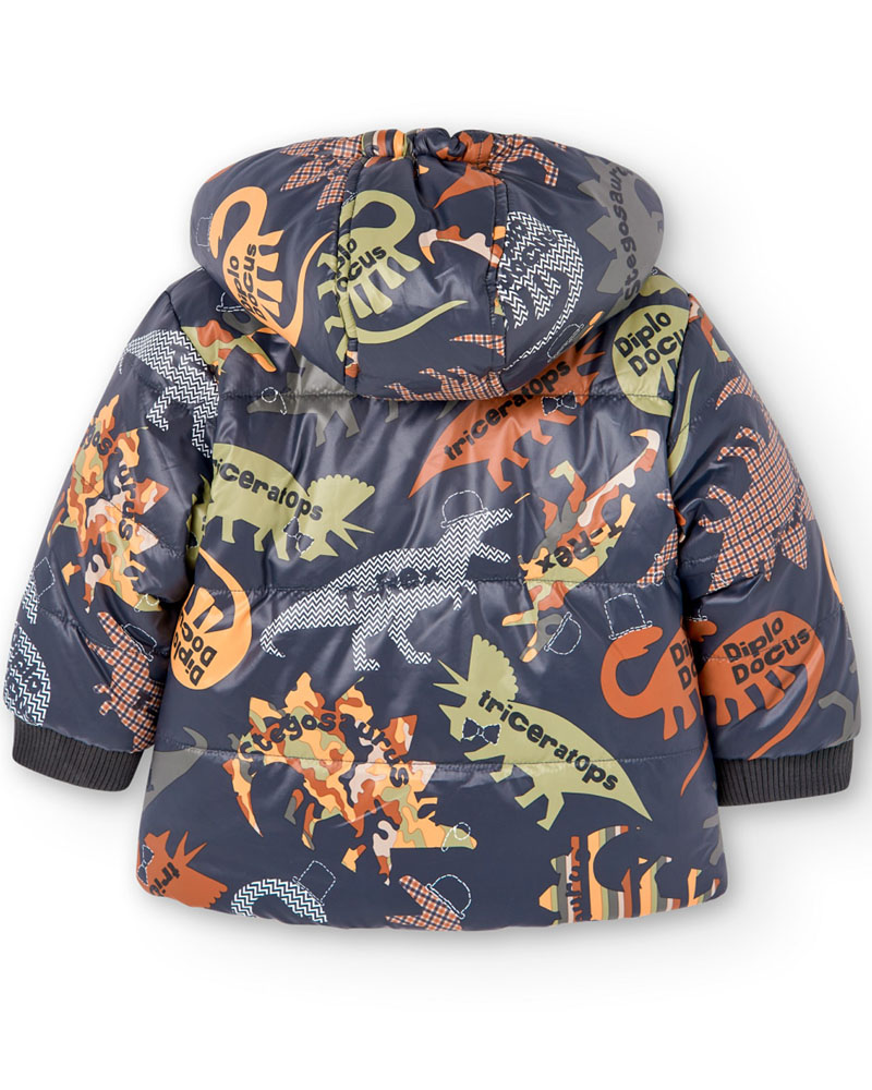 BOBOLI Reversible parka for baby boy - 337148