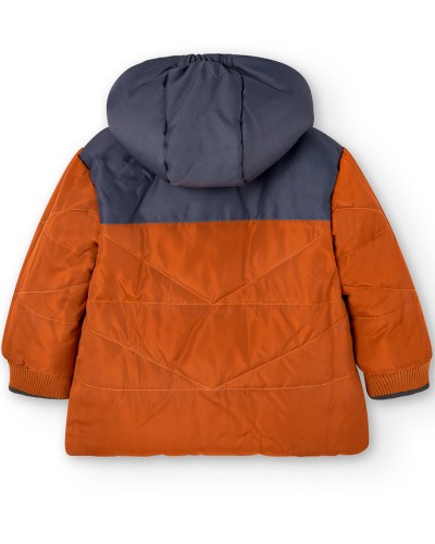 BOBOLI Reversible parka for baby boy - 337148