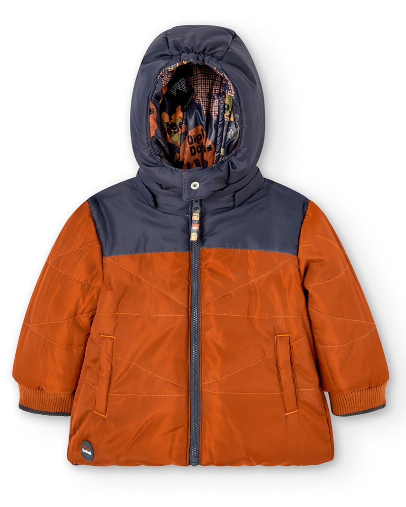 BOBOLI Reversible parka for baby boy - 337148