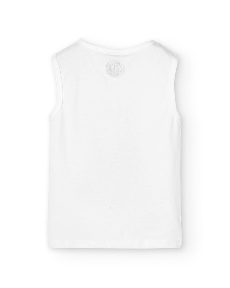 BOBOLI Knit t-Shirt sleevless for boy -BCI - 838076