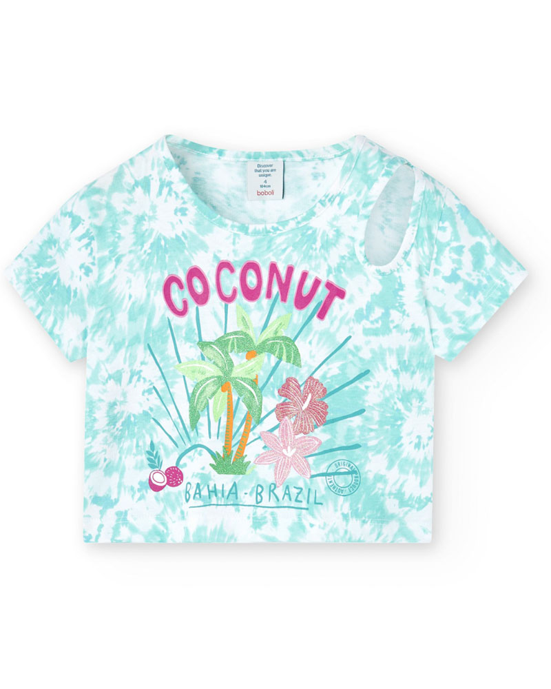 BOBOLI Knit t-Shirt printed for girl -BCI - 828356