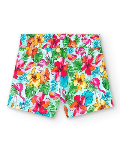 BOBOLI Knit shorts printed for girl -BCI - 828367