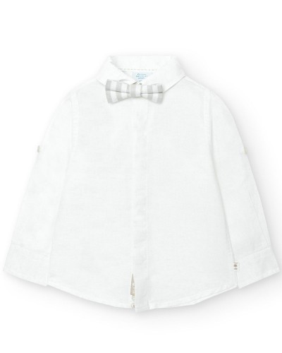 BOBOLI Shirt linen for baby boy - 718017