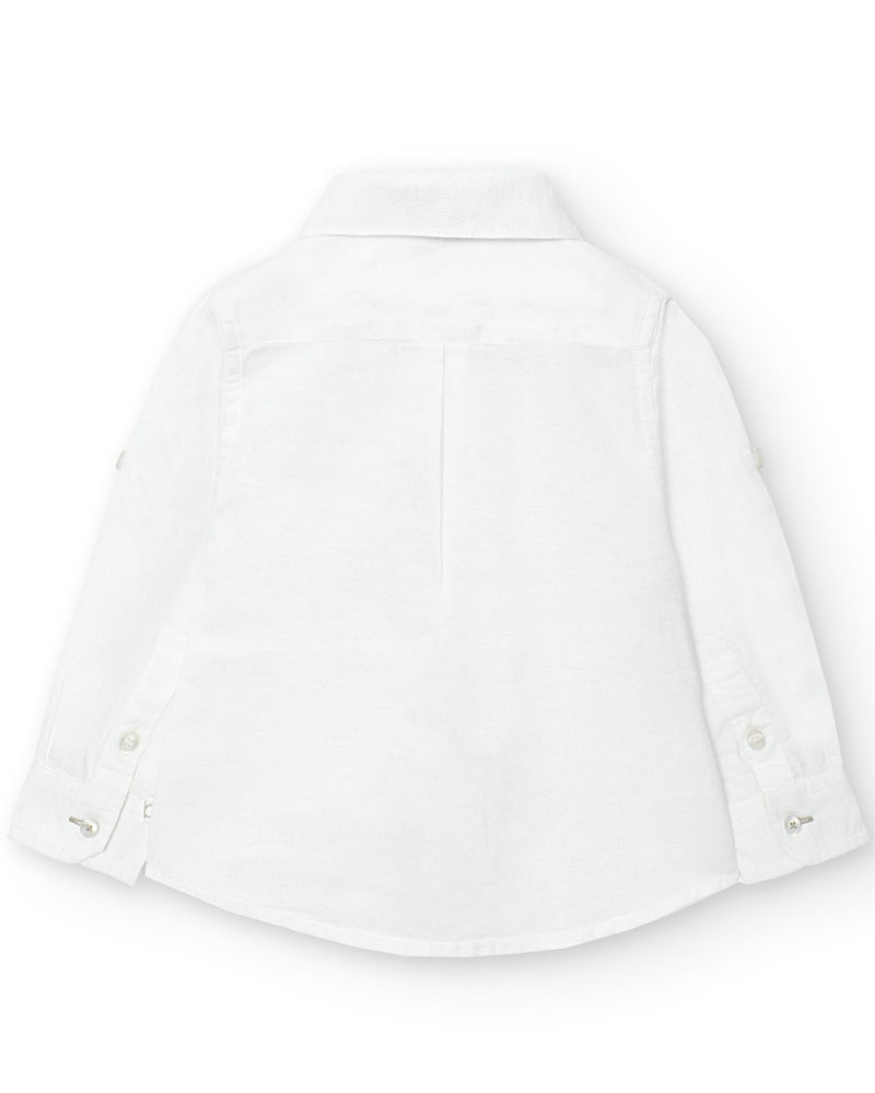 BOBOLI Shirt linen for baby boy - 718017