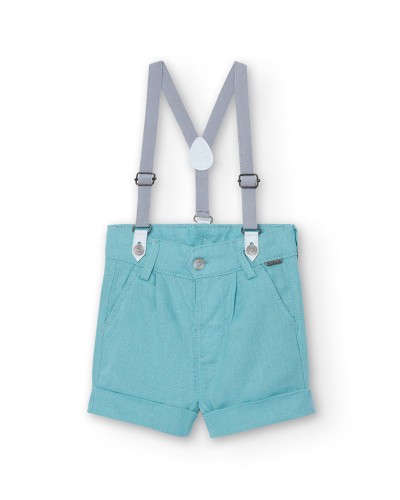 BOBOLI Linen bermuda shorts for baby -BCI - 718208