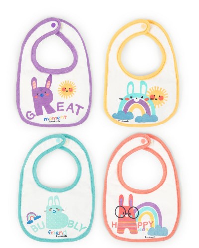 BOBOLI Pack 4 bibs for baby -BCI - 118088 BOBOLI Pack 4 bibs for baby -BCI - 118088