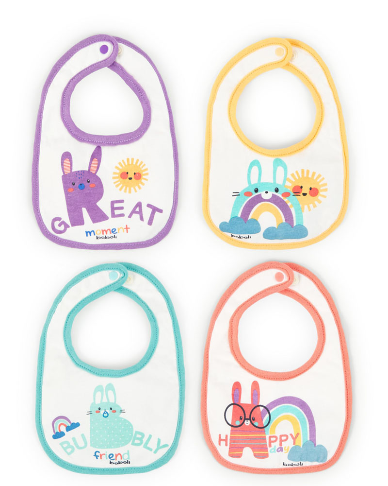 BOBOLI Pack 4 bibs for baby -BCI - 118088 BOBOLI Pack 4 bibs for baby -BCI - 118088