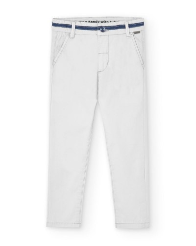 BOBOLI Stretch satin trousers for boy -BCI - 738020