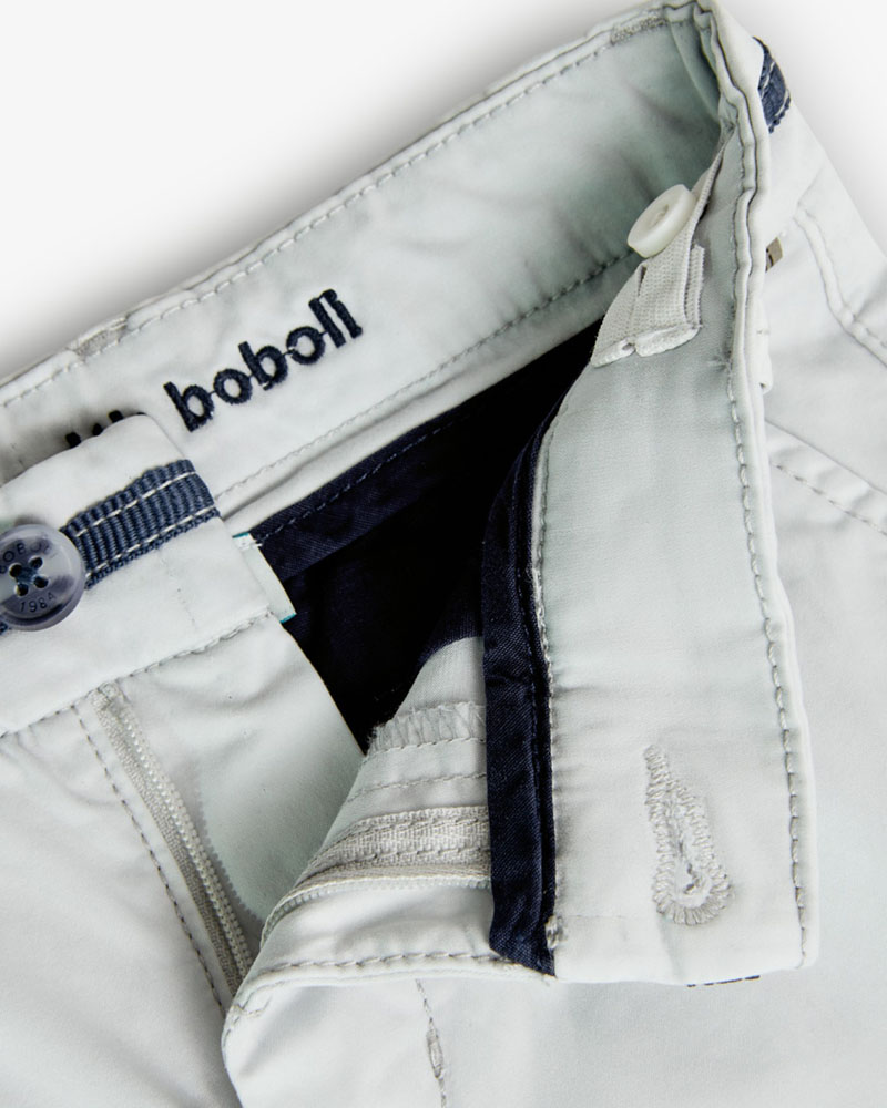 BOBOLI Stretch satin trousers for boy -BCI - 738020