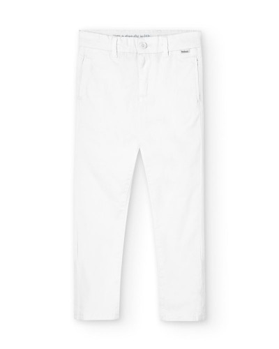 BOBOLI Stretch satin trousers for boy -BCI - 738042