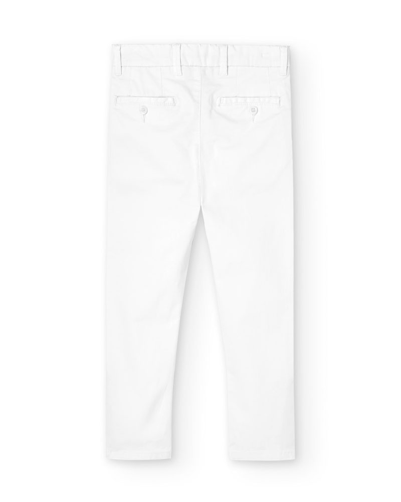 BOBOLI Stretch satin trousers for boy -BCI - 738042