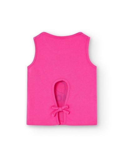 BOBOLI Knit t-Shirt suspenders for girl -BCI - 828211