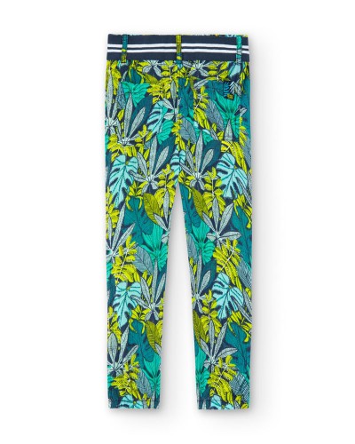 BOBOLI Trousers bambula printed for girl - 458063