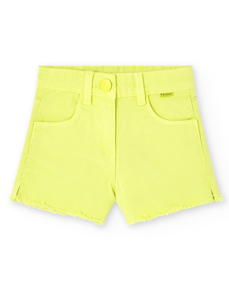 BOBOLI Stretch twil shorts basic for girl -BCI - 498001