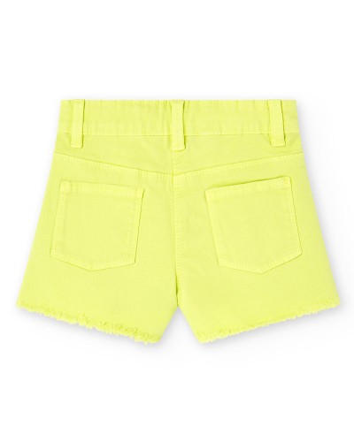 BOBOLI Stretch twil shorts basic for girl -BCI - 498001