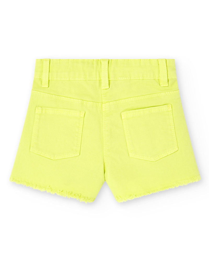 BOBOLI Stretch twil shorts basic for girl -BCI - 498001