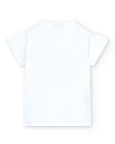 BOBOLI Knit t-Shirt flame for girl -BCI - 458074