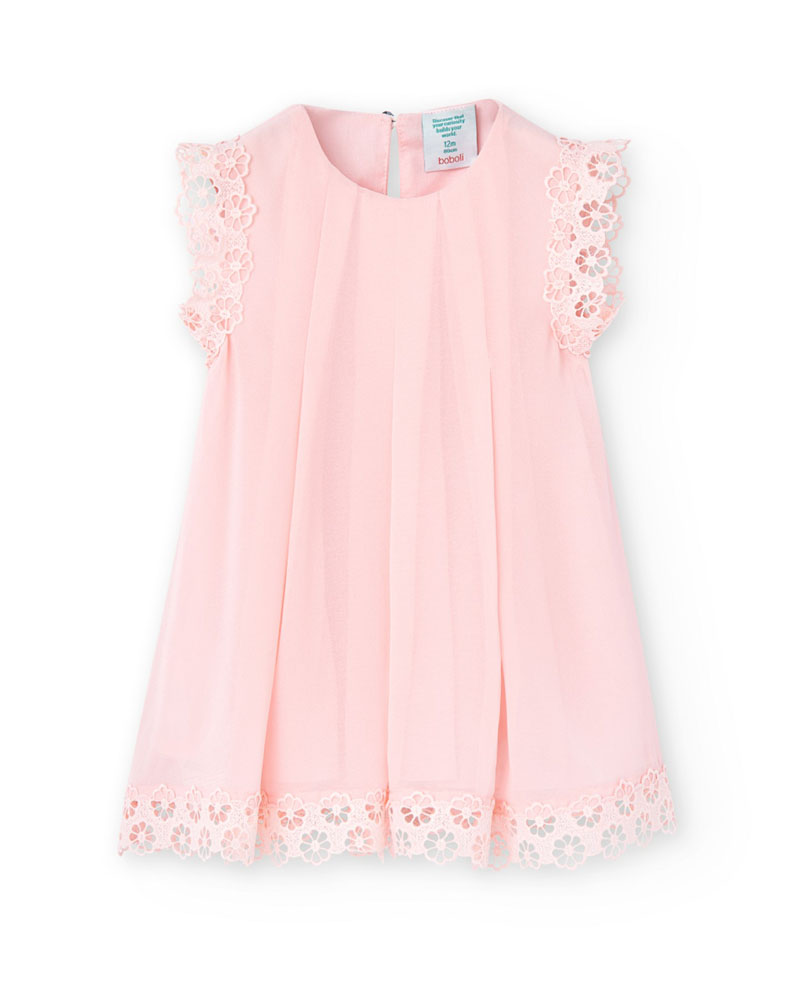 BOBOLI Chiffon dress for baby girl -BCI - 708061