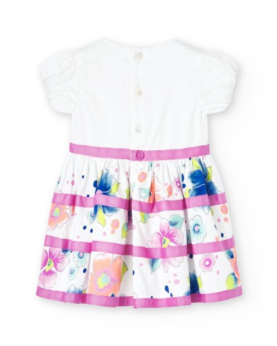 BOBOLI Satin dress for baby girl -BCI - 708195