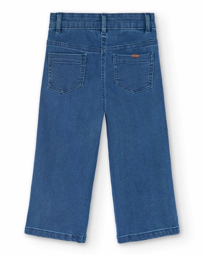 BOBOLI Denim stretch trousers for girl -BCI - 490542