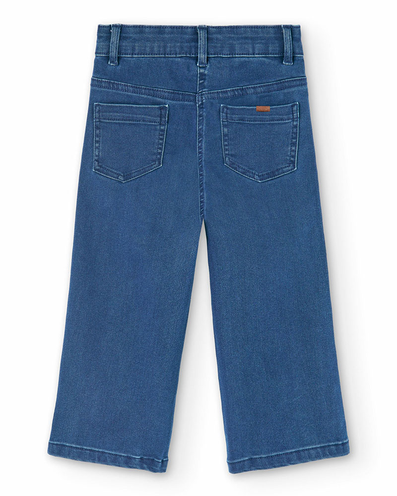 BOBOLI Denim stretch trousers for girl -BCI - 490542