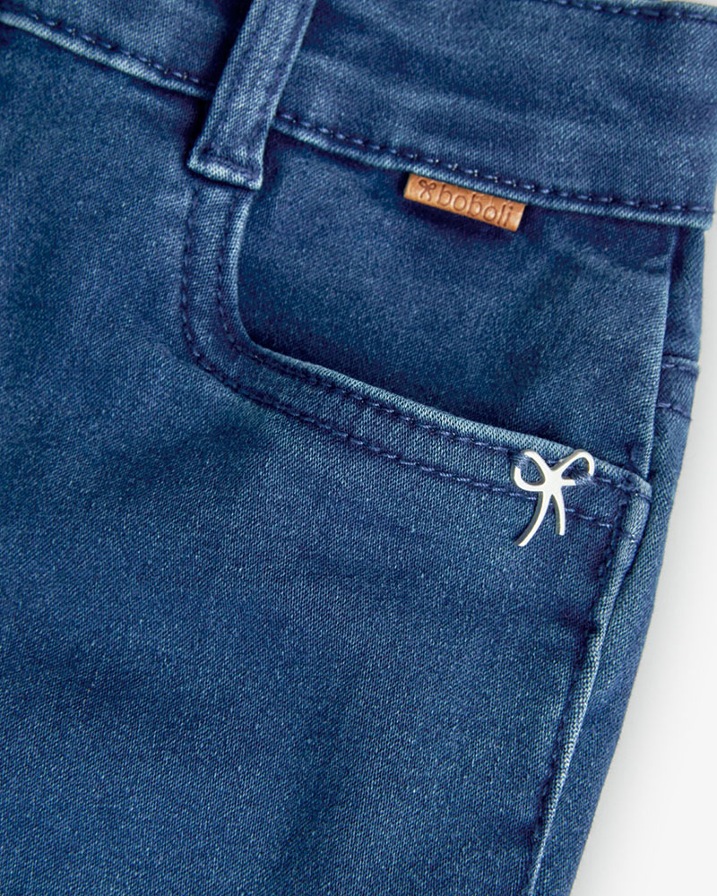 BOBOLI Denim stretch trousers for girl -BCI - 490542