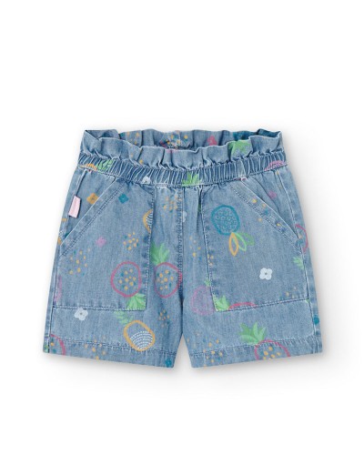 BOBOLI Denim bermuda shorts for baby girl - 208178