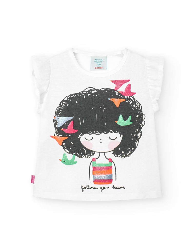 BOBOLI Knit t-Shirt for baby girl -BCI - 218124