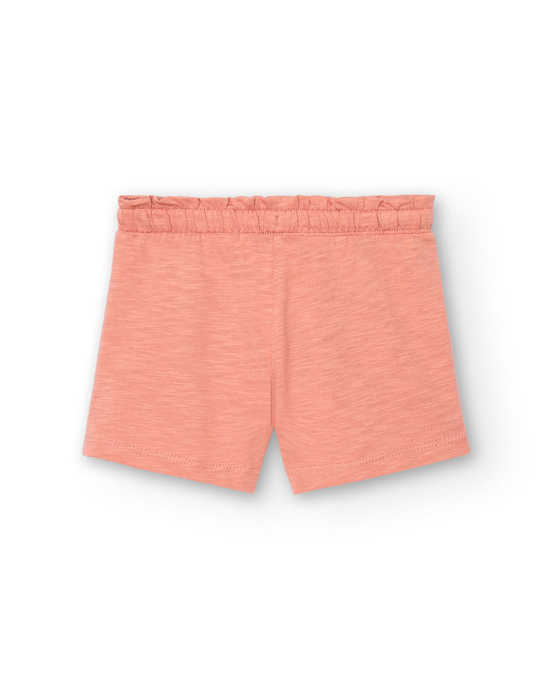BOBOLI Knit shorts flame for baby girl -BCI - 298054
