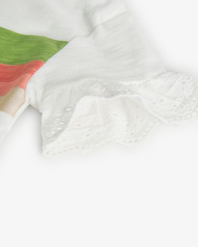 BOBOLI Knit t-Shirt flame for baby girl -BCI - 228024
