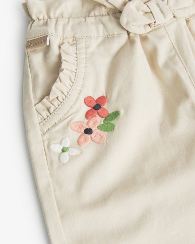 BOBOLI Stretch gabardine trousers for baby -BCI - 228013