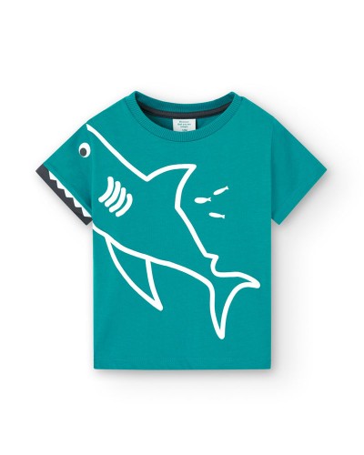 BOBOLI Knit t-Shirt for baby boy -BCI - 318114