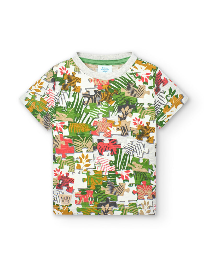 BOBOLI Knit t-Shirt for baby boy -BCI - 328036