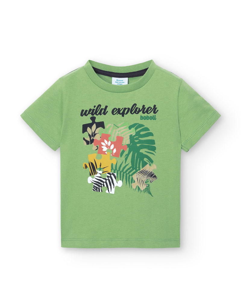 BOBOLI Knit t-Shirt for baby boy -BCI - 328058