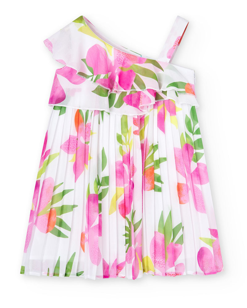 BOBOLI Chiffon dress for girl -BCI - 728153