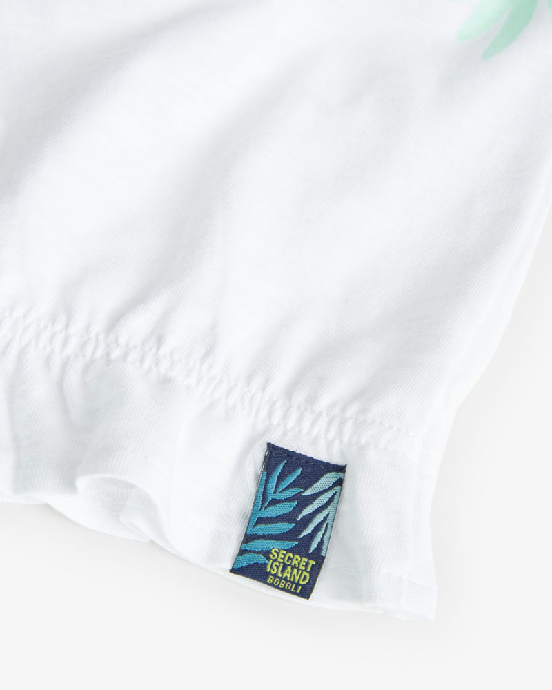 BOBOLI Knit t-Shirt flame for girl -BCI - 458052