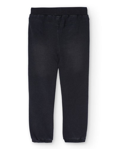 BOBOLI Fleece denim trousers for boy -BCI - 590644
