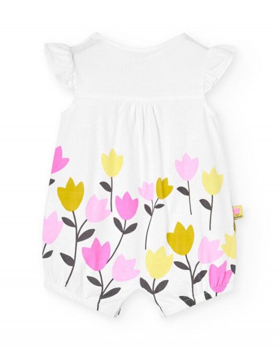 BOBOLI Knit play suit for baby girl -BCI - 111047