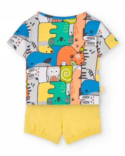 BOBOLI Set knit for baby boy -BCI - 131151