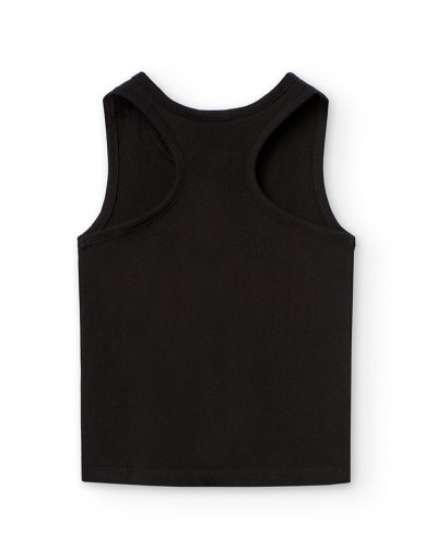 BOBOLI Knit t-Shirt suspenders for girl -BCI - 421052